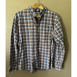 Haggar Clothing Men's Shirt Size XL Multi Color Button Up Long Sleeve